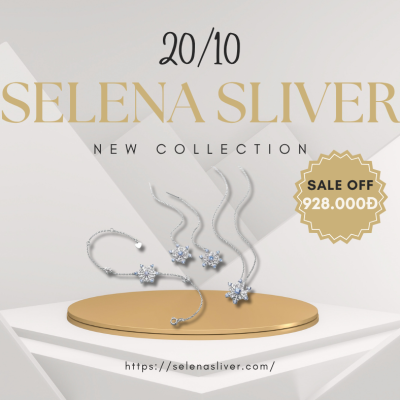 Bộ trang sức bạc nữ đính đá Spinel, CZ hình bông tuyết Selena Sliver_820