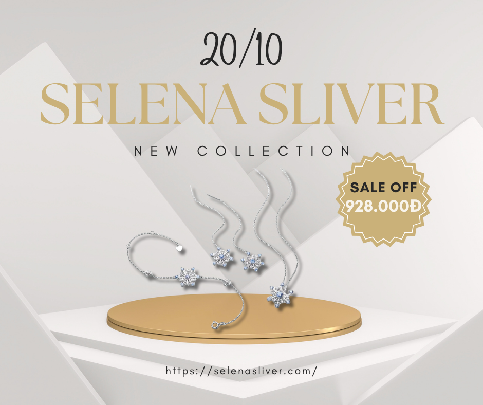 Bộ trang sức bạc nữ đính đá Spinel, CZ hình bông tuyết Selena Sliver_820 Bộ trang sức bạc nữ đính đá Spinel, CZ hình bông tuyết Selena Sliver_820