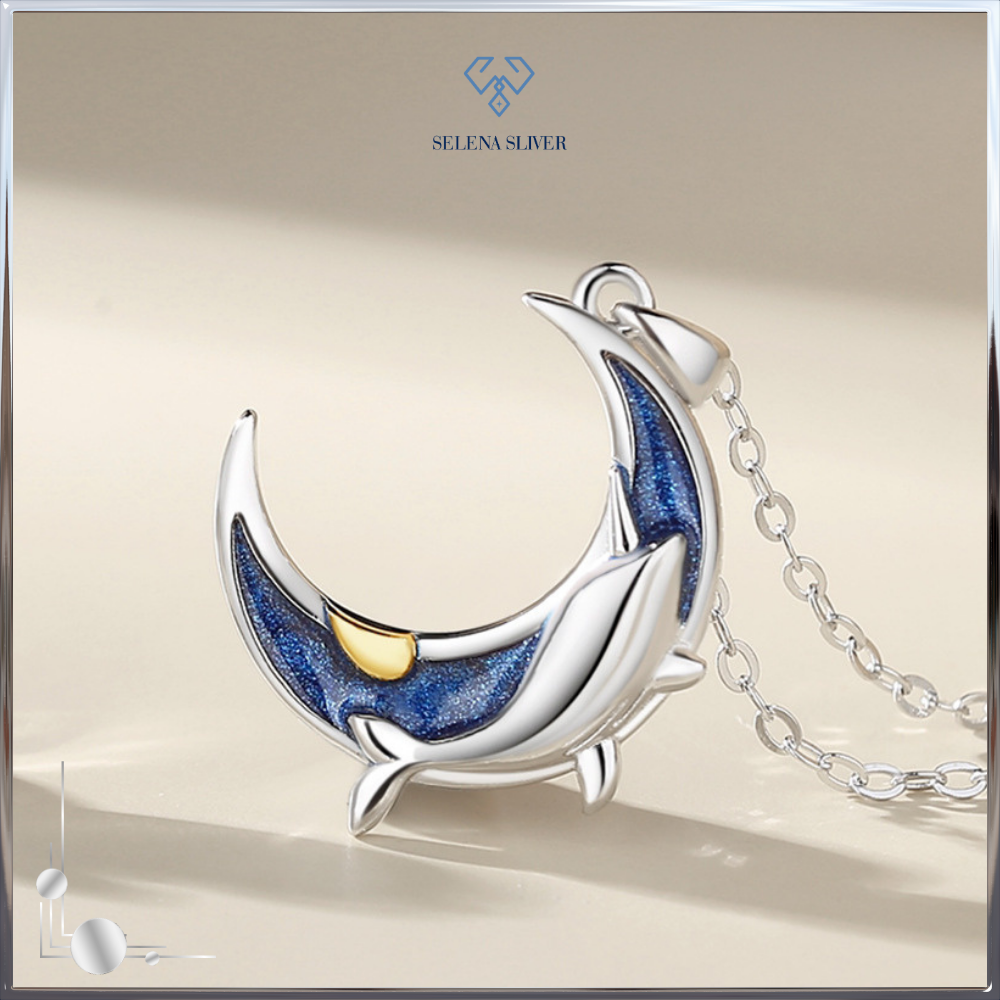 Dây chuyền đôi bạc đính đá CZ hình cá voi và bướm Brenna Selenas Sliver_4002 2 Day-chuyen-doi-bac-dinh-da-CZ-hinh-ca-voi-va-buom-Brenna-Selenas-Sliver_4002-2