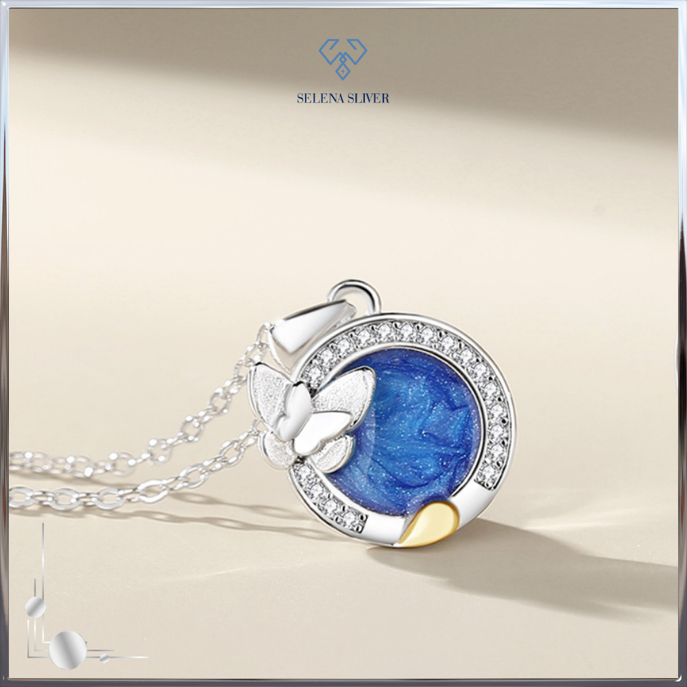 Dây chuyền đôi bạc đính đá CZ hình cá voi và bướm Brenna Selenas Sliver_4002 3 (2) Day-chuyen-doi-bac-dinh-da-CZ-hinh-ca-voi-va-buom-Brenna-Selenas-Sliver_4002-3-2